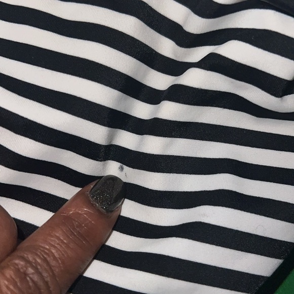 Victoria Secret Pink Floral and Striped Cutout Swimsuit size Large - Flaw - Picture 8 of 8